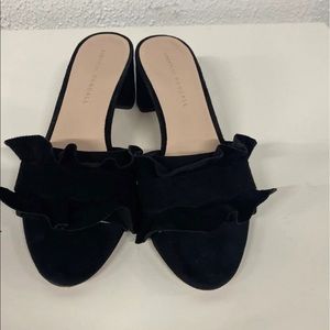 Loeffler Randall mini heels with ruffle